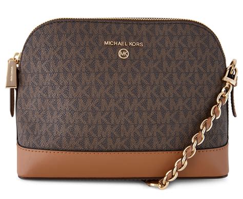 michael michael kors signature jet set charm large dome crossbody|mk jet set large wristlet.